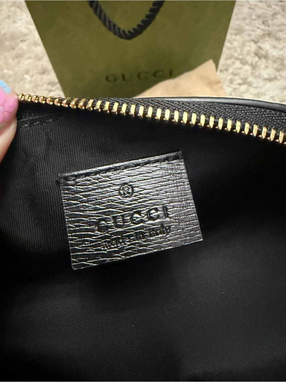 New Gucci Demetra Herbarium Print Pencil Pouch Case